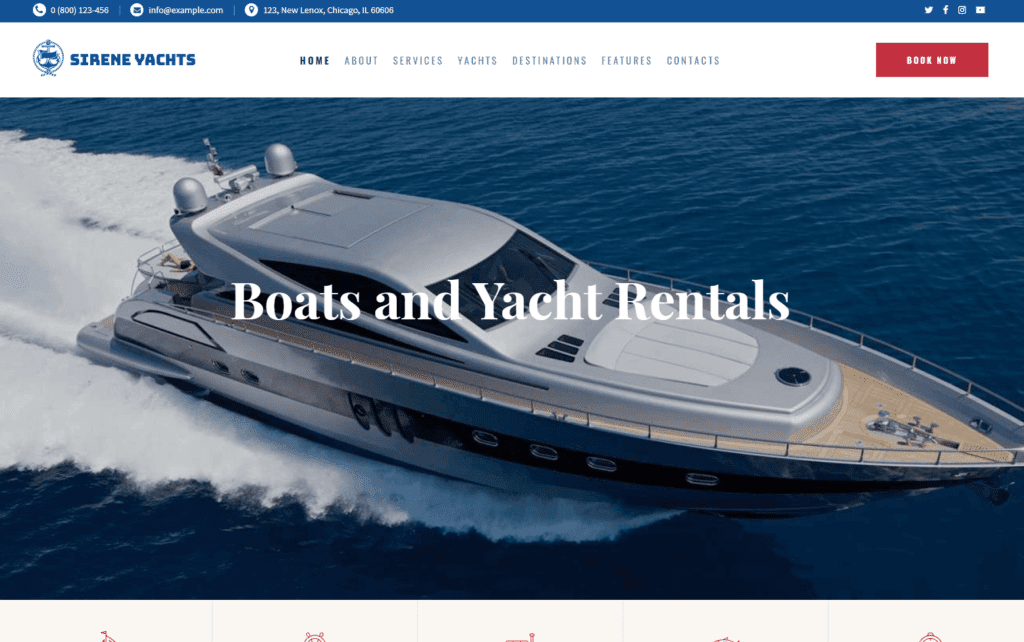 Magnetic Yacht Charter WordPress Themes 
